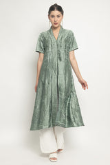 London Tunic Dress in Sage Green