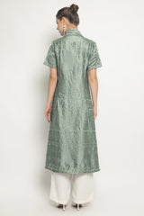 London Tunic Dress in Sage Green