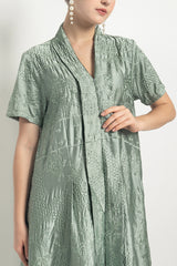 London Tunic Dress in Sage Green