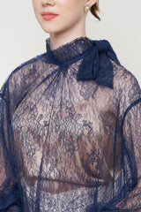 Arela Top in Navy Blue