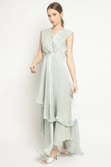 Celestial Dress in Mint Pastel Green