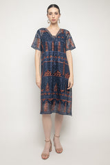 Azalia Dress in Navy