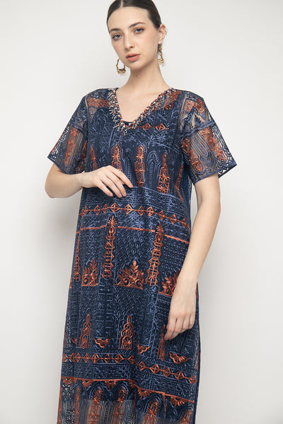 Azalia Dress in Navy