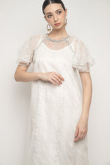 Celina Dress in White