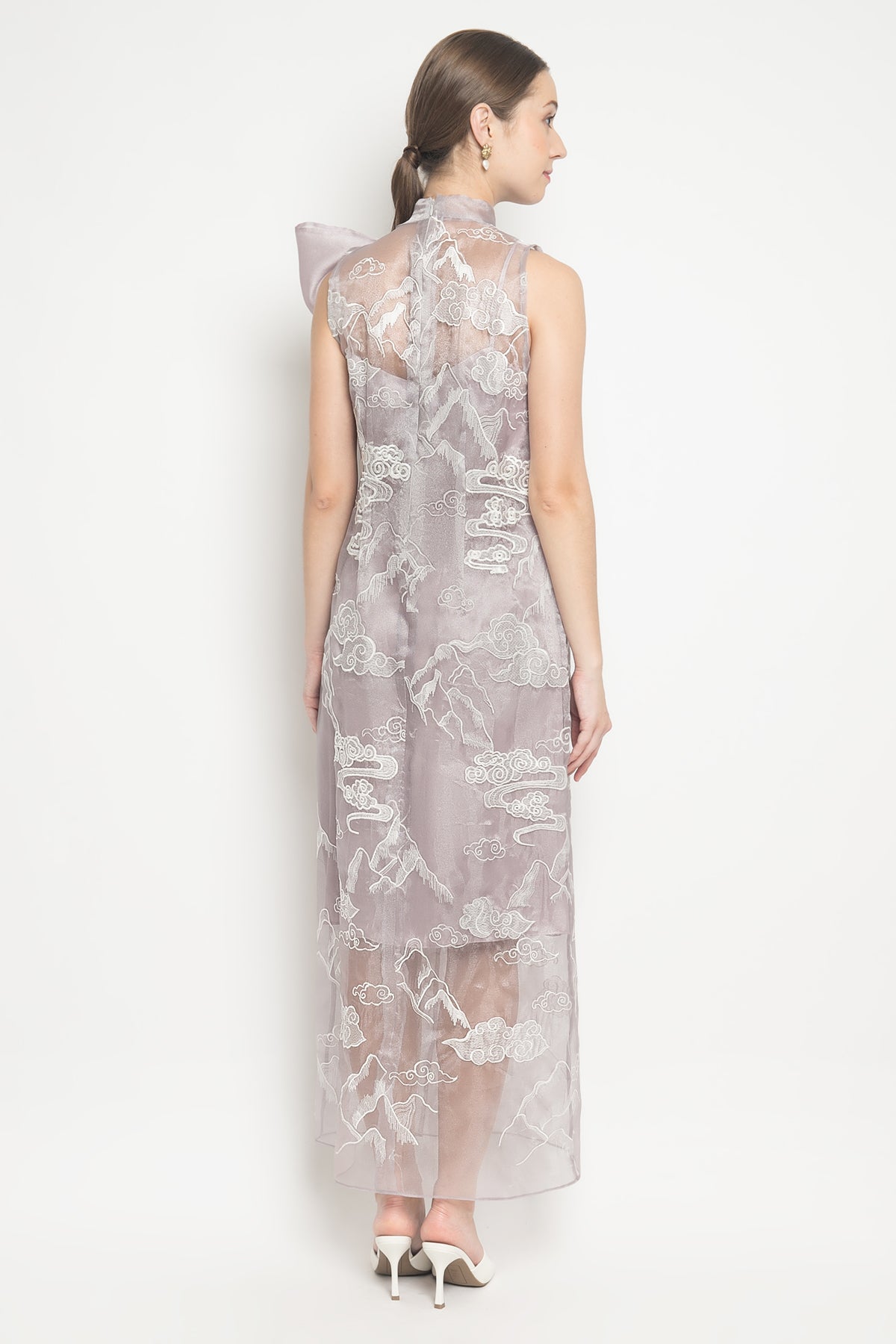 Sinergi Dress Set 02 in Lilac White