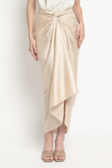 Aisyah Lilit Skirt in Light Gold