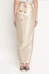 Aisyah Lilit Skirt in Light Gold