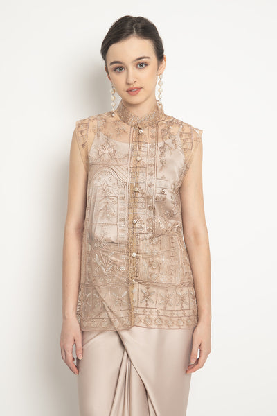 Camelia Top in Nude Peach