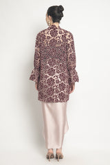 Hava Kebaya Top in Burgundy