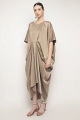 Calla Kaftan Dress in Dark Nude