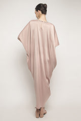 Nabila Kaftan Dress in Rosegold