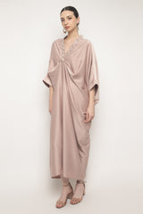 Zahra Kaftan Dress in Rosegold