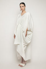 Calla Kaftan Dress in Off White