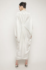 Zahra Kaftan Dress in Off White