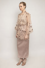 Kirani Top in Flowery Nude Peach