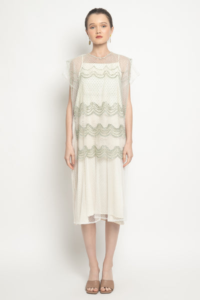 Maryam Midi Dress in Sage