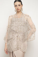 Kirani Top in Flowery White