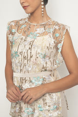 Ivory Bloom Embellished Top