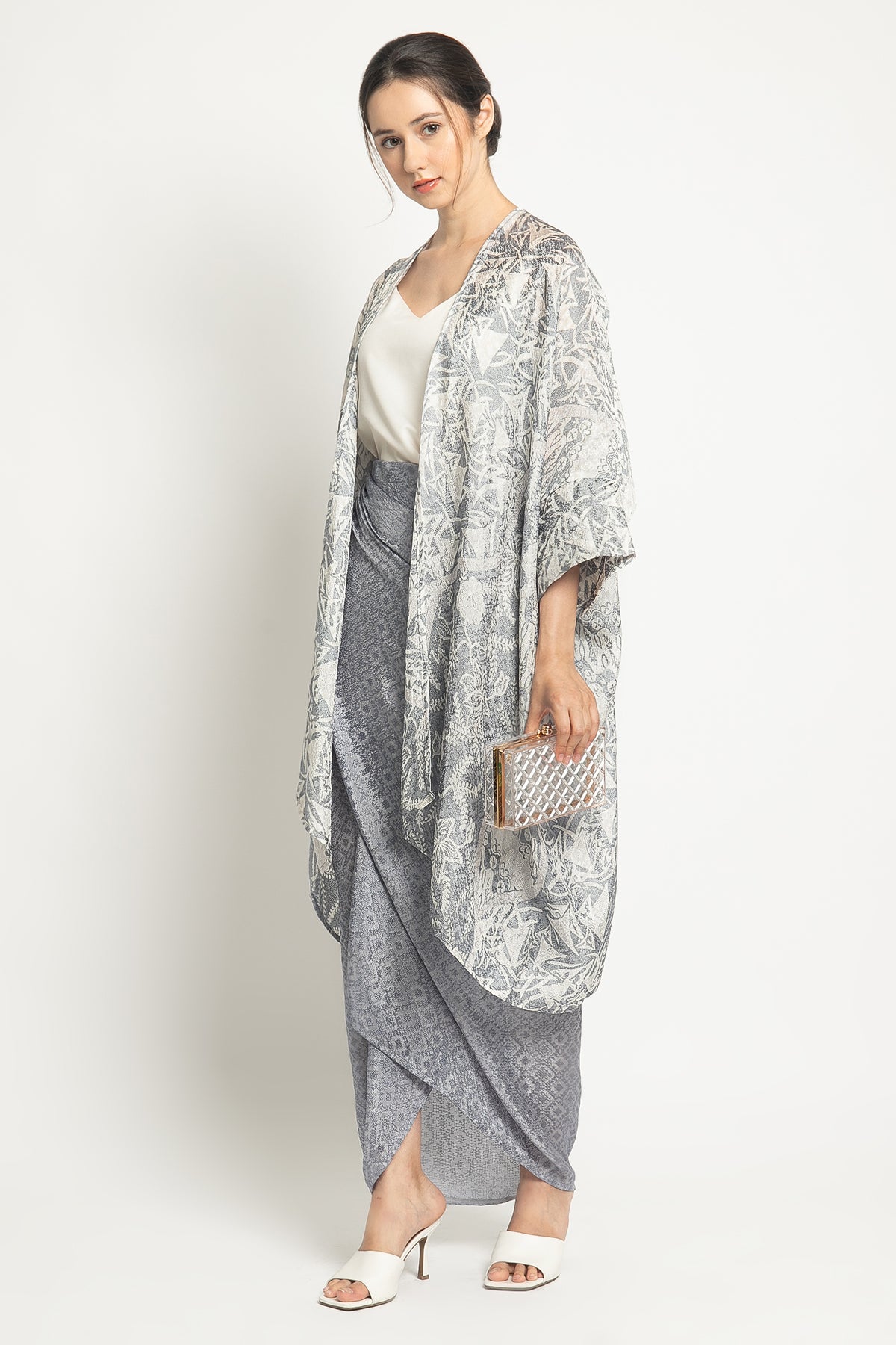 Delima Outer Set in Cool Gray