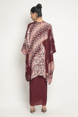 Delima Outer Set in Maroon