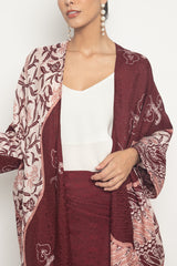 Delima Outer Set in Maroon