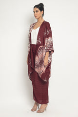 Delima Outer Set in Maroon