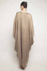 Calla Kaftan Dress in Dark Nude