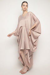 Calla Kaftan Dress in Rosegold