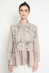 Blooming Shirt in Taupe Grey