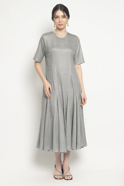 Diora Dress in Warm Gray