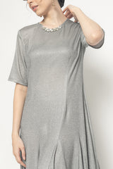 Diora Dress in Warm Gray