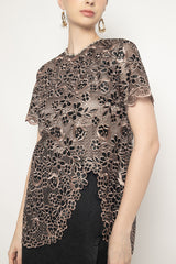 Eveline Top in Black Copper