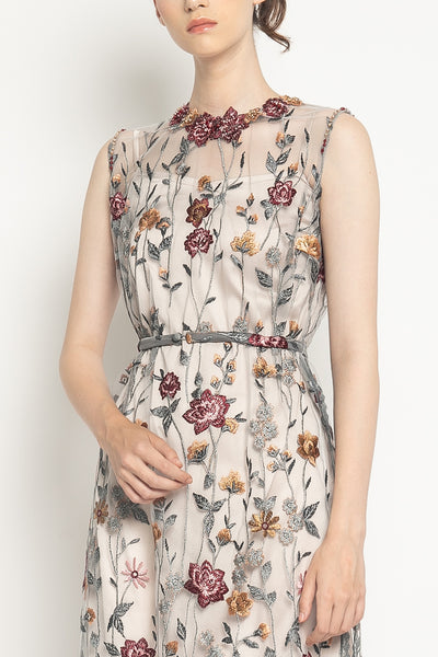 Jenna Dress in Multicolor Grey