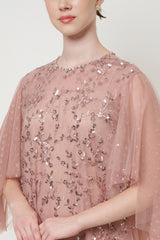 Karmen Dress in Deep Peach