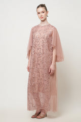 Karmen Dress in Deep Peach