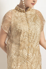 Marfa Dress in Light Gold