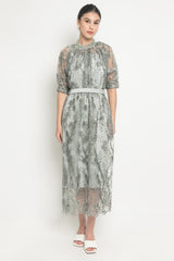 Olivia Dress in Sage Gray