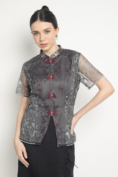 Tori Top in Charcoal