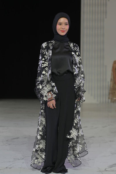 Zora Long Outer in Black