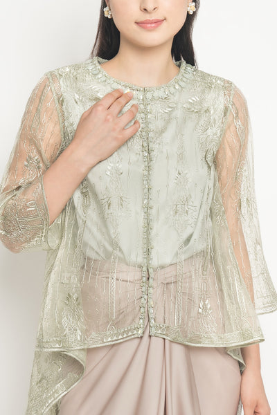 Anais Outer Top in Mint Green