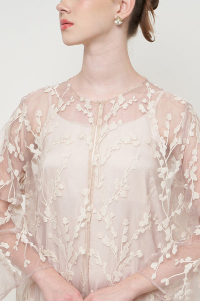 Shaila Dress in Nude Cream