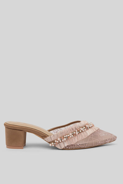 Samara Shoes in Nude Brown
