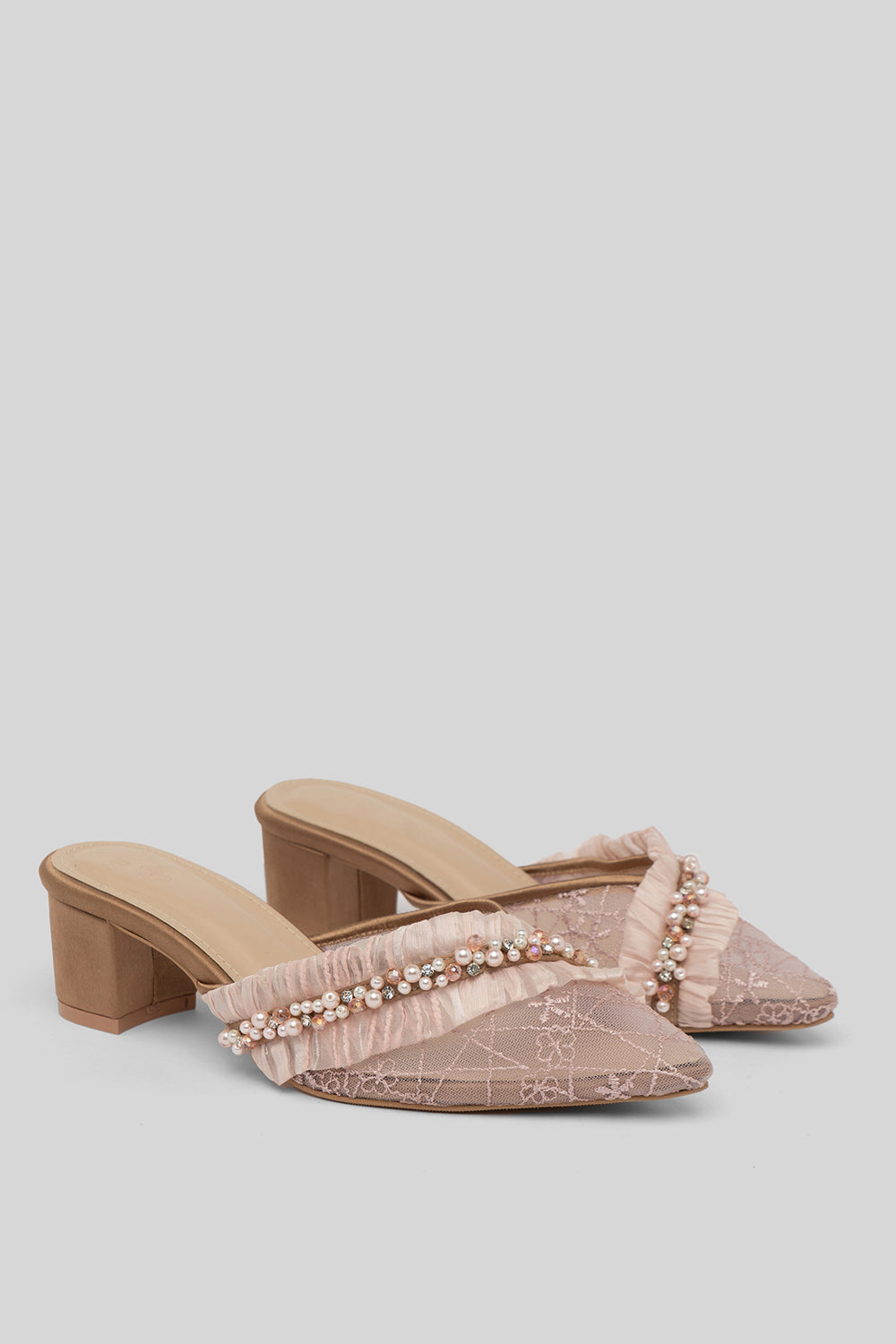 Samara Shoes in Nude Brown