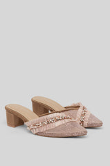 Samara Shoes in Nude Brown