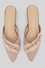 Samara Shoes in Nude Brown