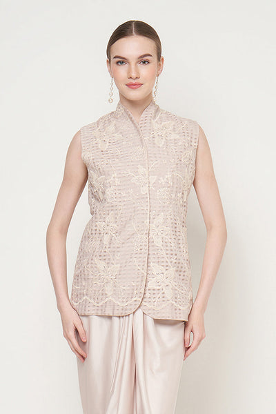 Lunnette Kimono Top in Nude