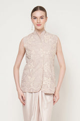 Lunnette Kimono Top in Nude