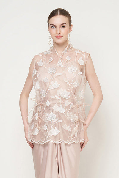 Ivory Blouse in Brown