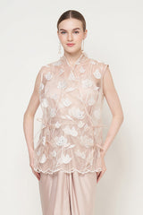 Ivory Blouse in Brown