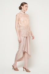Amelie Top in Flower Peach Pink